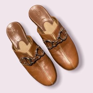 Cole Haan brown leather clogs 7.5 AA